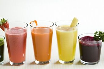 Régime de jus pour perdre du poids.